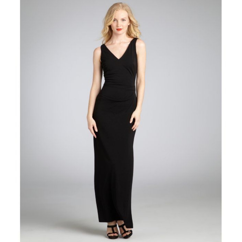 Nicole Miller Black Evening Dress